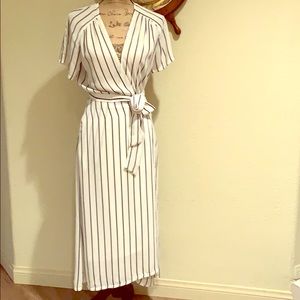 Stripe midi dress